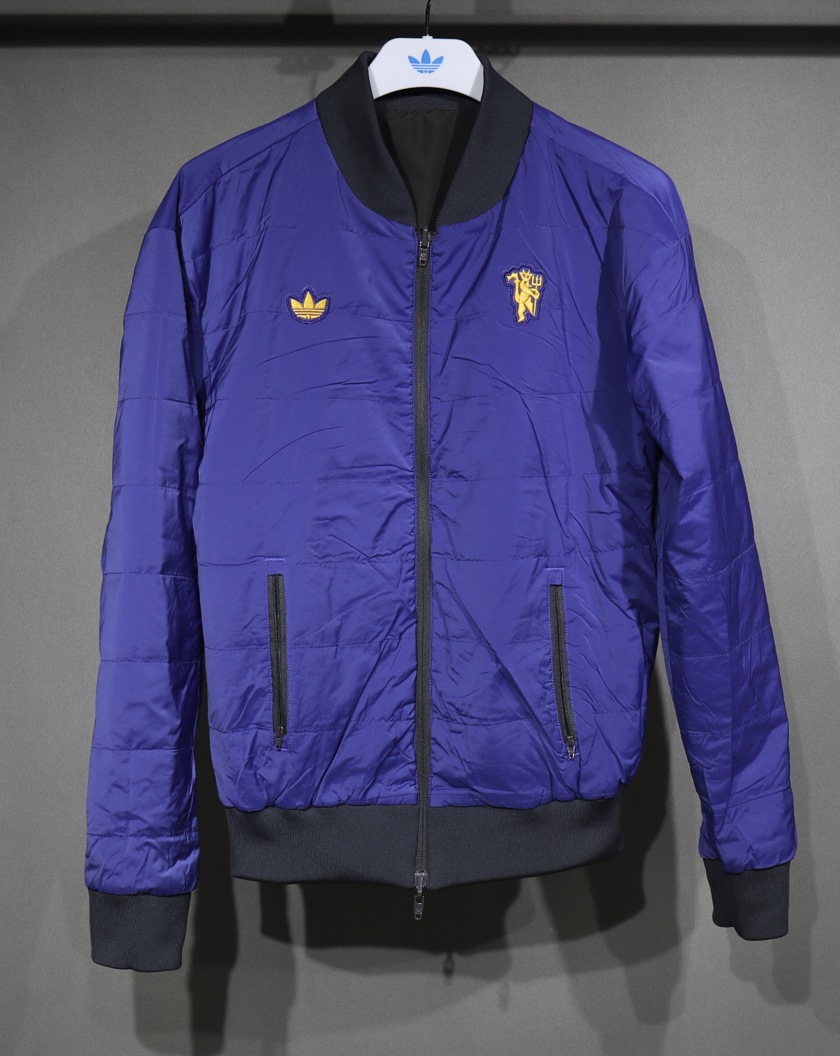 Manchester United Terrace Icons Reversible Double-Sides Cotton Windbreaker Jacket 2025-26 - sinoshirt