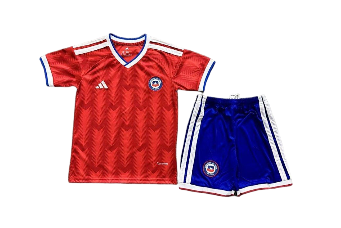 Chile Soccer Jersey Home Kids Kit Jersey+Shorts World Cup 2026 - sinoshirt