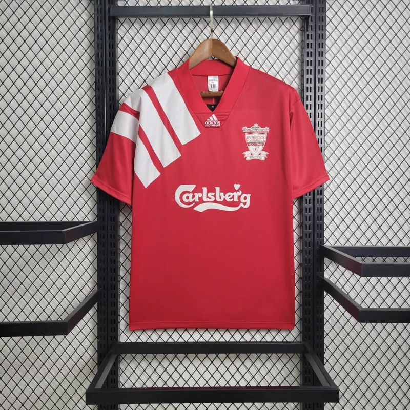 Liverpool Retro Football Jersey Home Custom Shirt 1992-93 - sinoshirt