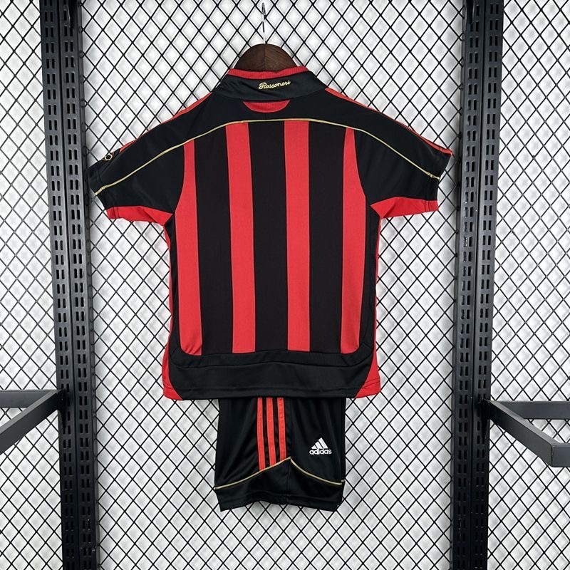 AC Milan Retro Soccer Jersey Home Kids Kit Jersey+Shorts 2006/07 - sinoshirt