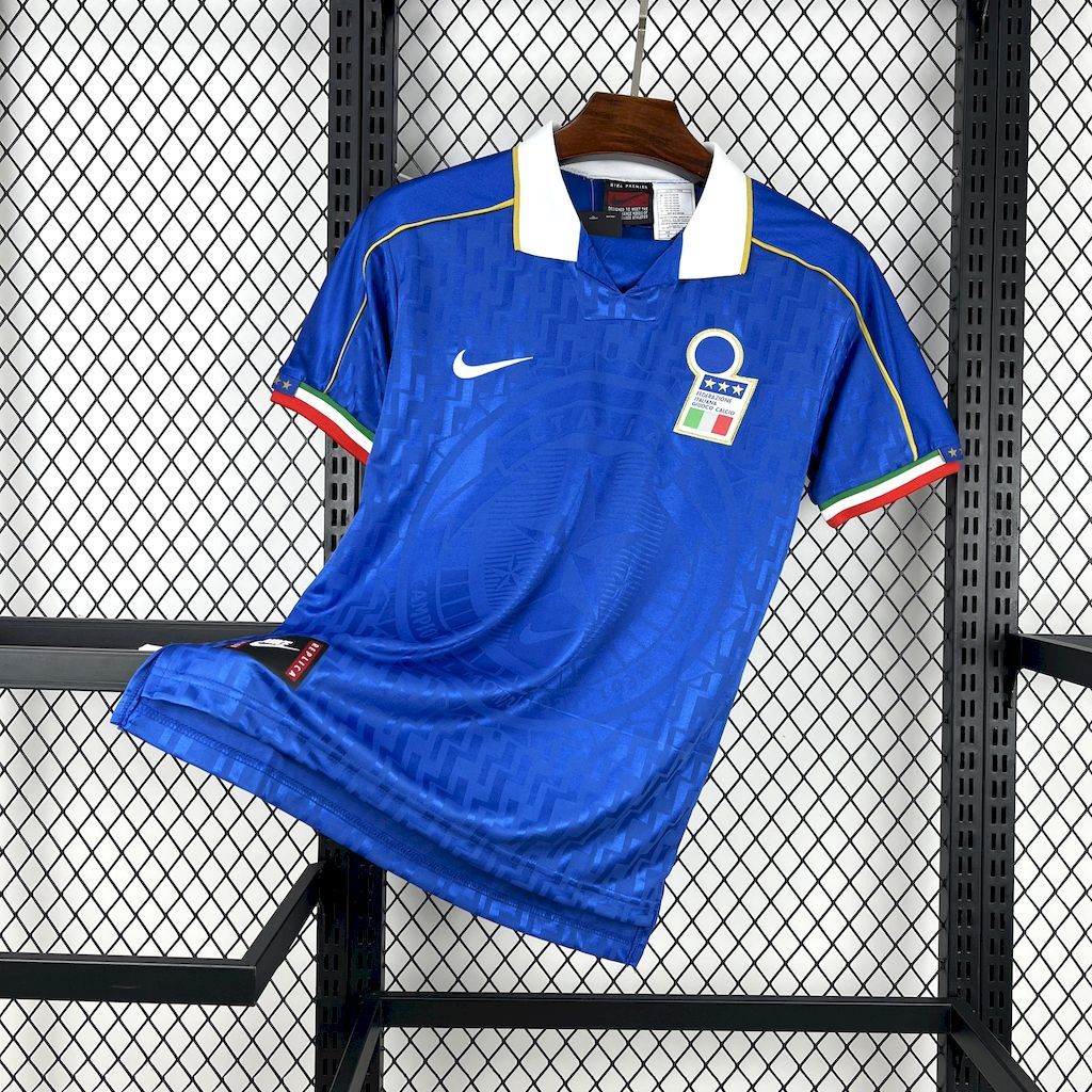 Italy Retro Soccer Jersey Home Custom Shirt 1995 - sinoshirt