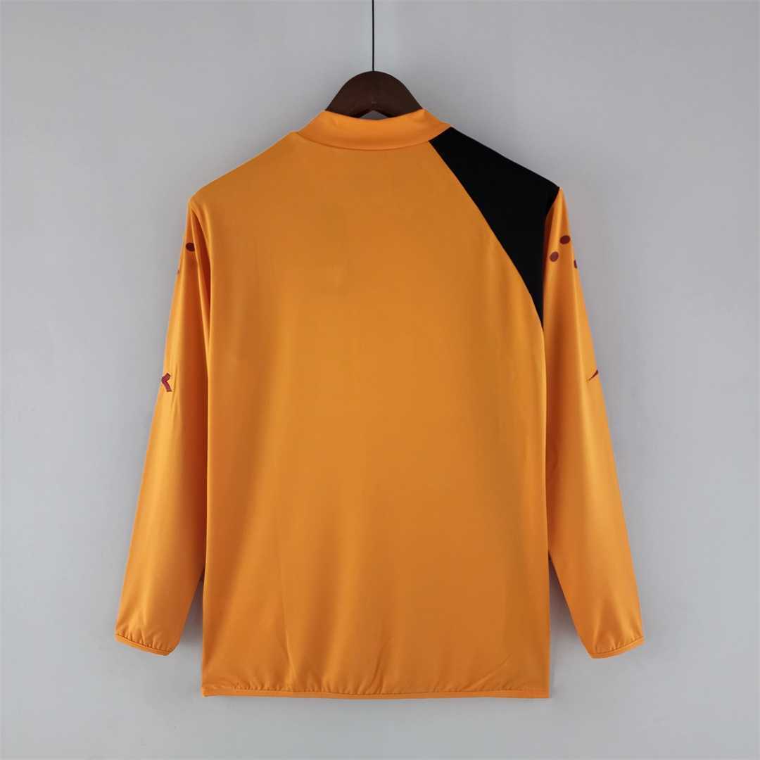 Roma Retro Soccer Jersey Home Long Sleeve Custom Shirt 2005/06 - sinoshirt