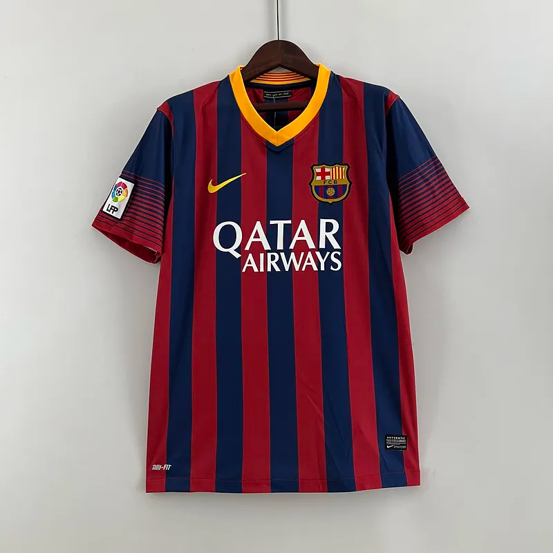 Barcelona Retro Jersey Home Soccer Shirt 2013-14 - sinoshirt