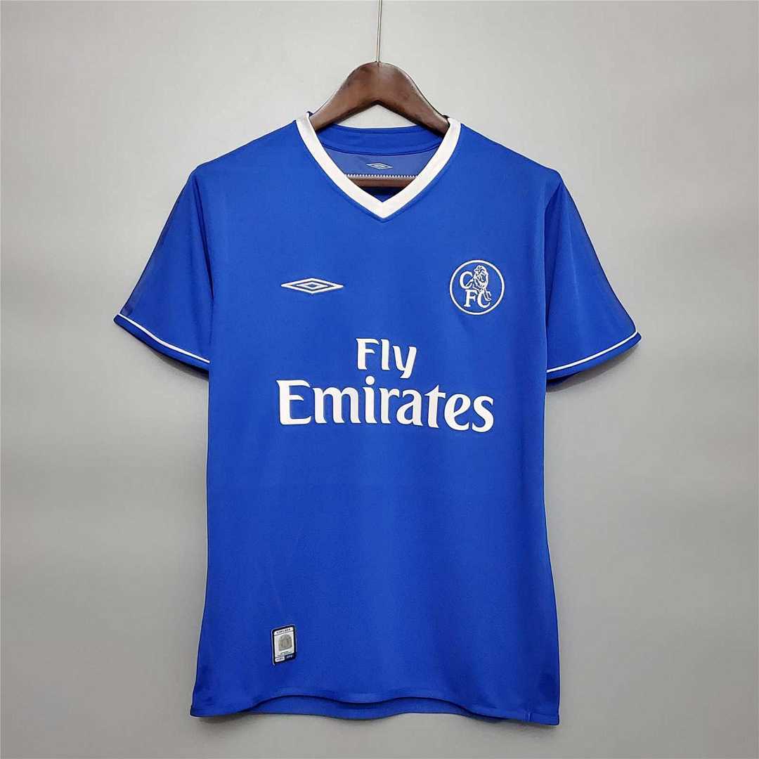 Chelsea Retro Football Jersey Home Shirt 2003-05 - sinoshirt
