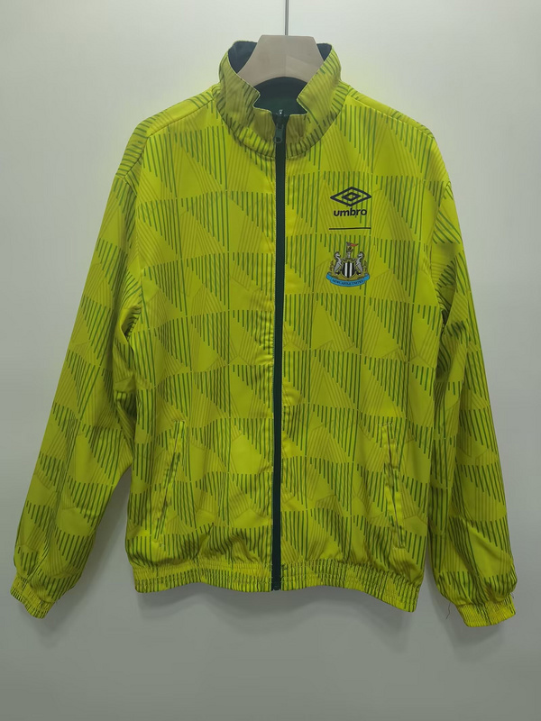 Newcastle United Retro Reversible Double-Sides Windbreaker Jacket 1991 - sinoshirt