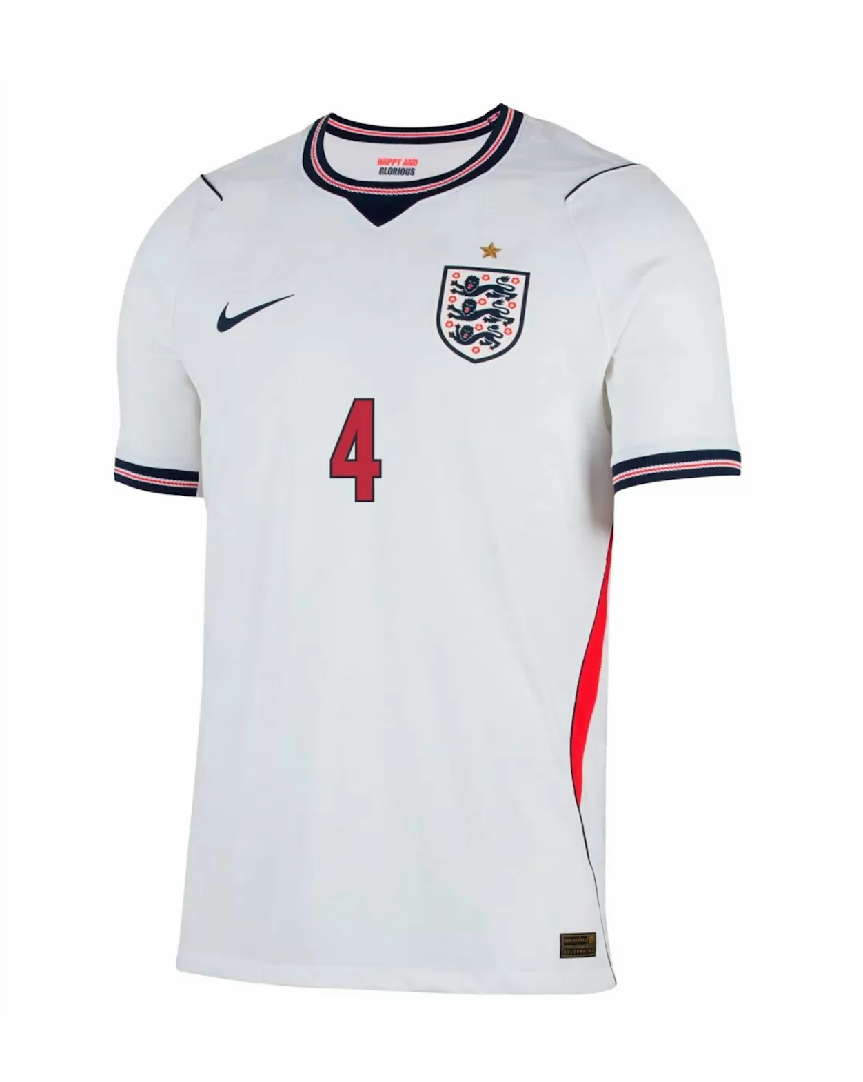 RICE #4 England Authentic Soccer Jersey Home Shirt World Cup 2026 - sinoshirt
