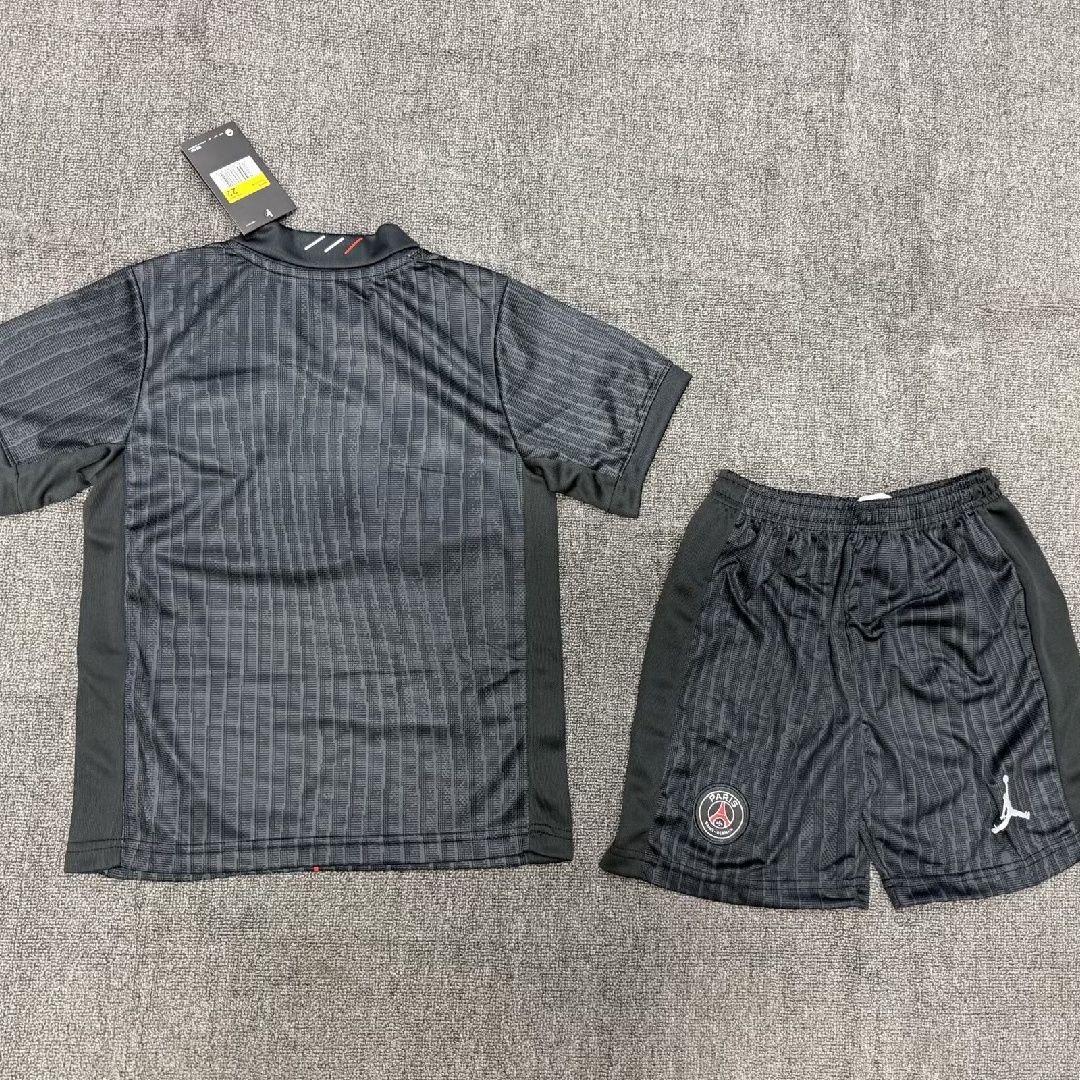 PSG Soccer Jersey Fourth Away Kids Kit Jersey+Shorts 2025/26 - sinoshirt