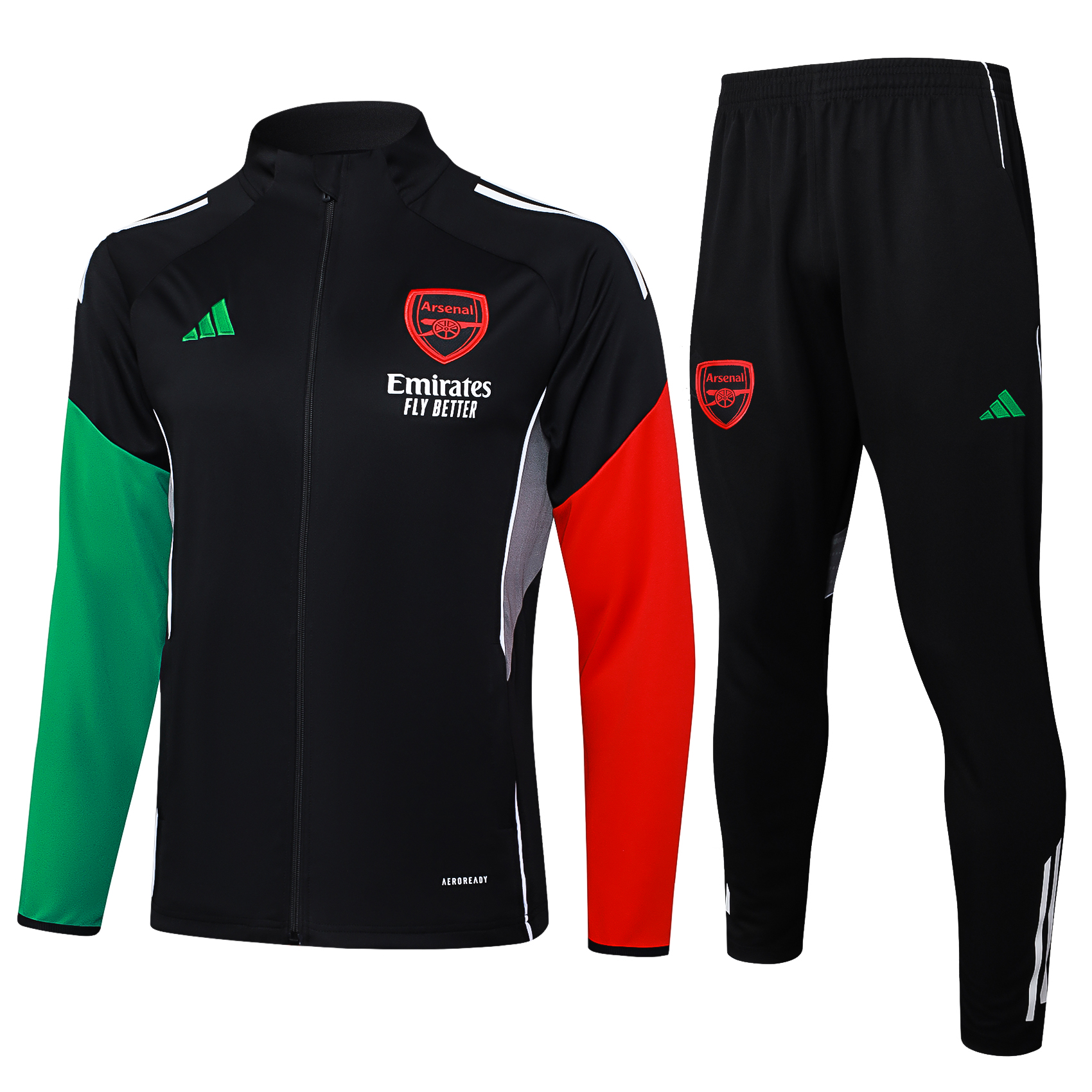 Arsenal Training Kit (Jacket+Pants) Black 2025/26 - sinoshirt