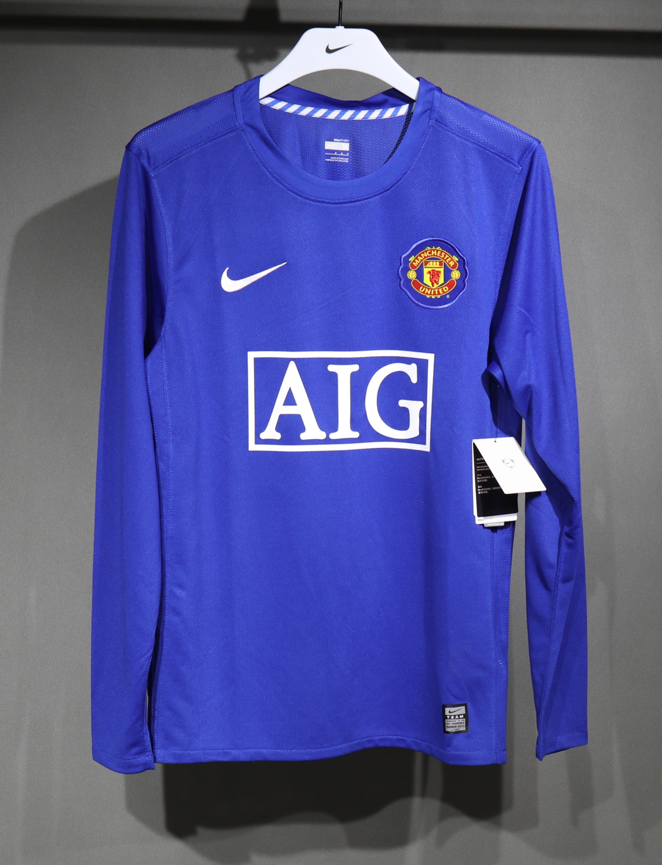 Manchester United Retro Authentic Third Away Long Sleeve Football Jersey Shirt 2008/09 - sinoshirt