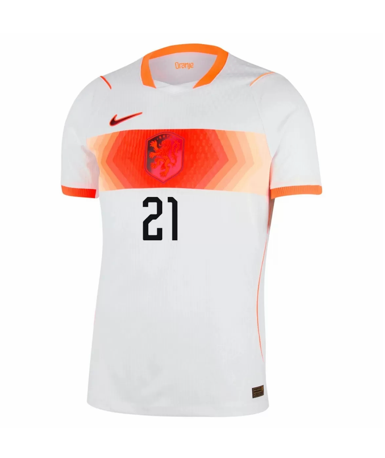 F.DE JONG #21 Netherlands Authentic Football Jersey Away Shirt World Cup 2026 - sinoshirt