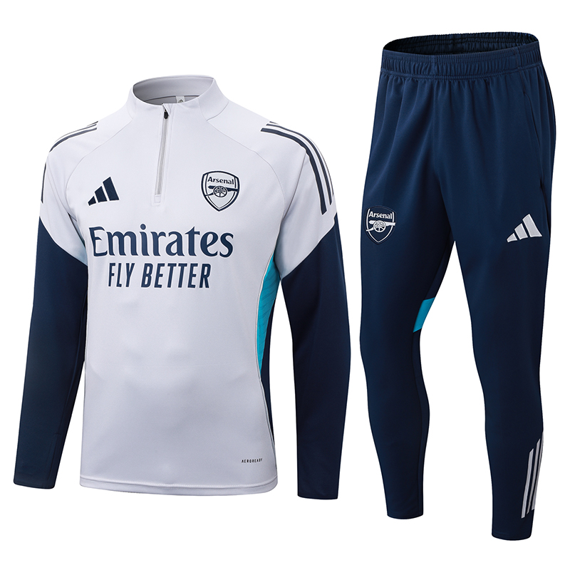Arsenal Training Kit (Sweatshirt+Pants) Light Grey 2025/26 - sinoshirt