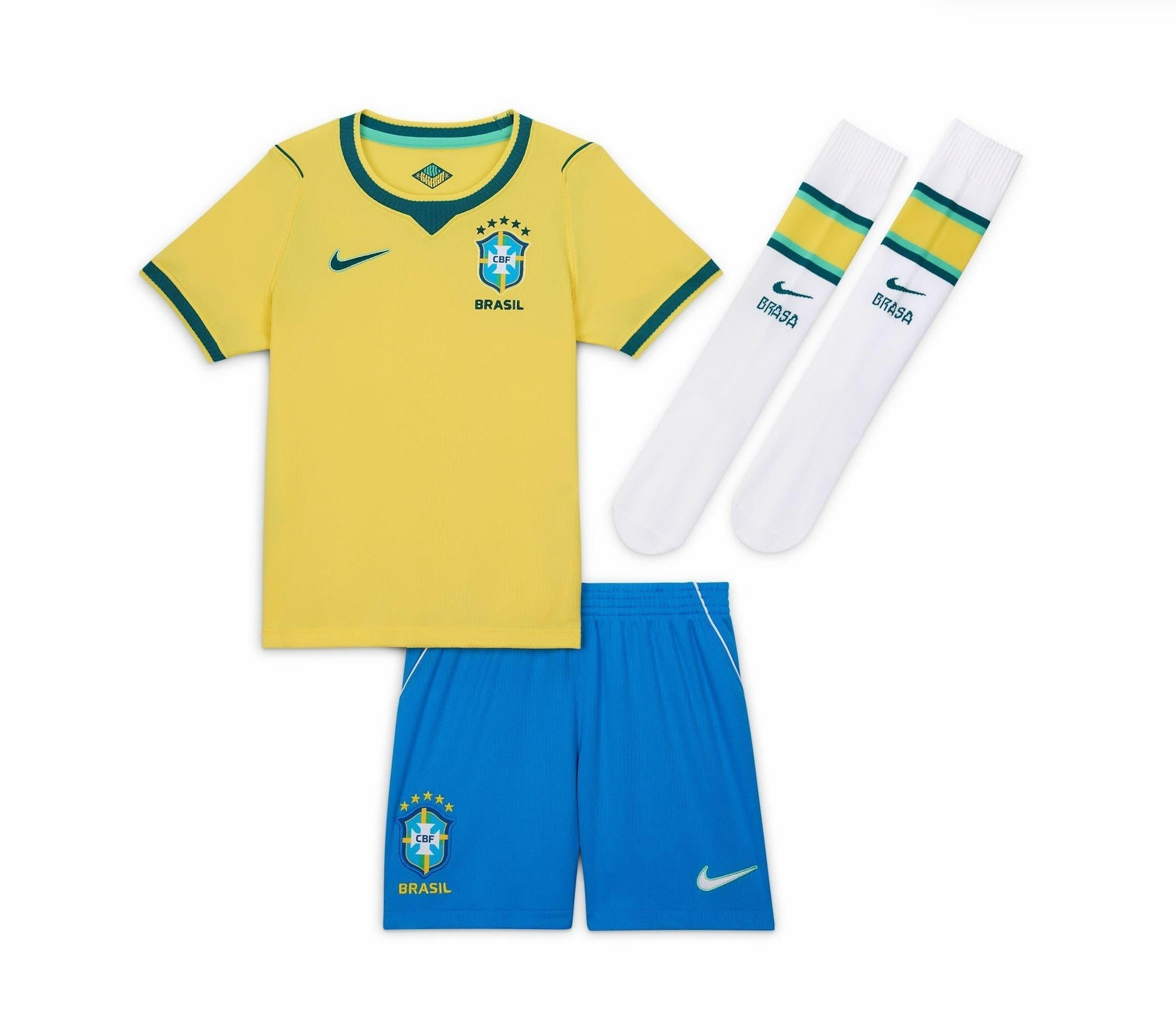 Brazil Soccer Jersey Home Kids Full Kit World Cup 2026 - sinoshirt