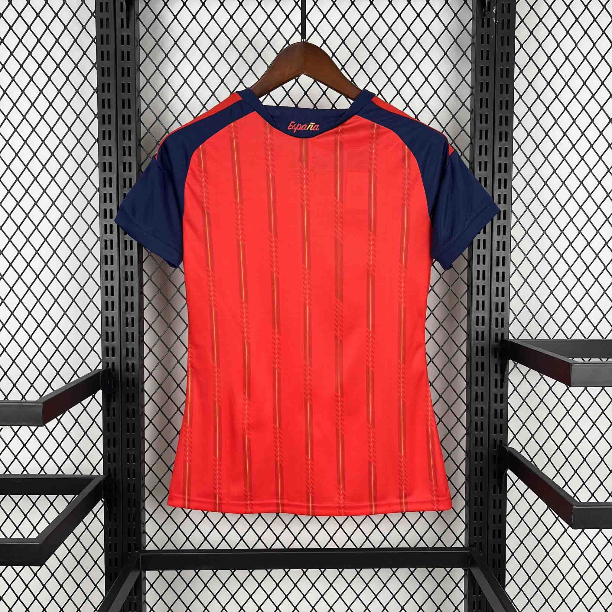 Spain Soccer Jersey Women's Home Custom Shirt World Cup 2026 - sinoshirt