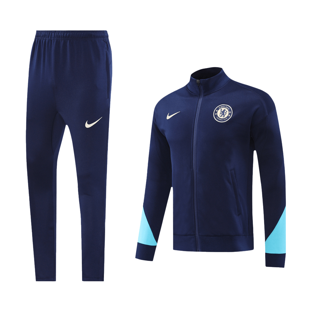 Chelsea Full Zipper Training Kit (Jacket+Pants) Navy 2024/25 - sinoshirt