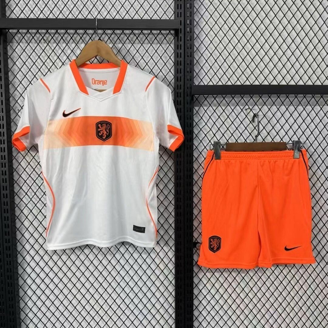 Netherlands Football Jersey Away Kids Kit Jersey+Shorts World Cup 2026 - sinoshirt