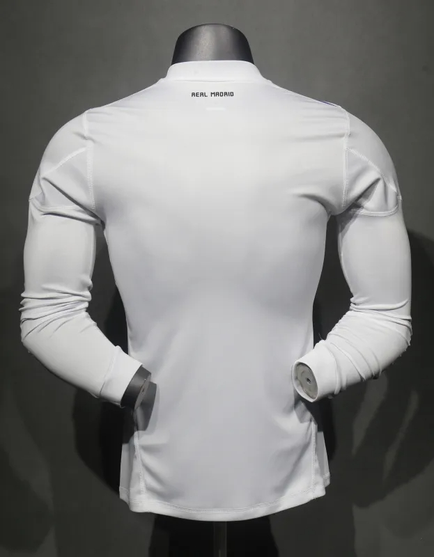 Real Madrid Authentic Retro Jersey Home Long Sleeve Soccer Shirt 2010/11 - sinoshirt