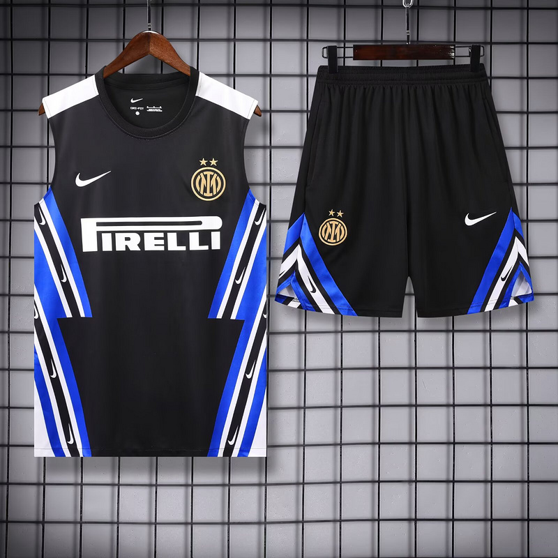 Inter Milan Retro Sleeveless Training Kit Black 2025/26 - sinoshirt
