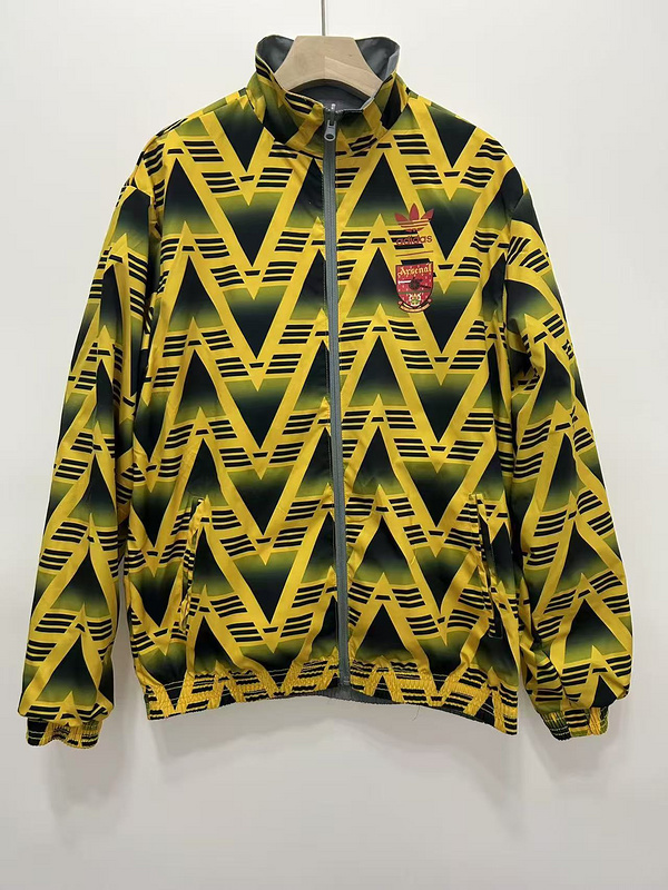 Arsenal Retro Reversible Double-Sides Windbreaker Jacket 1991 - sinoshirt