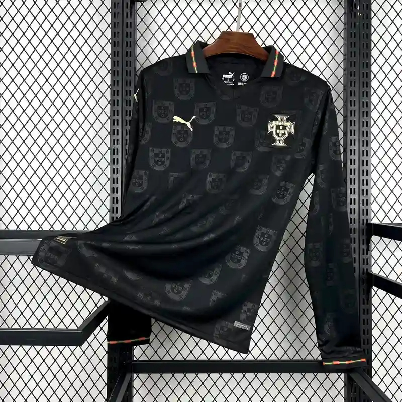 Portugal Soccer Jersey Away Long Sleeve Custom Shirt World Cup 2026 - sinoshirt