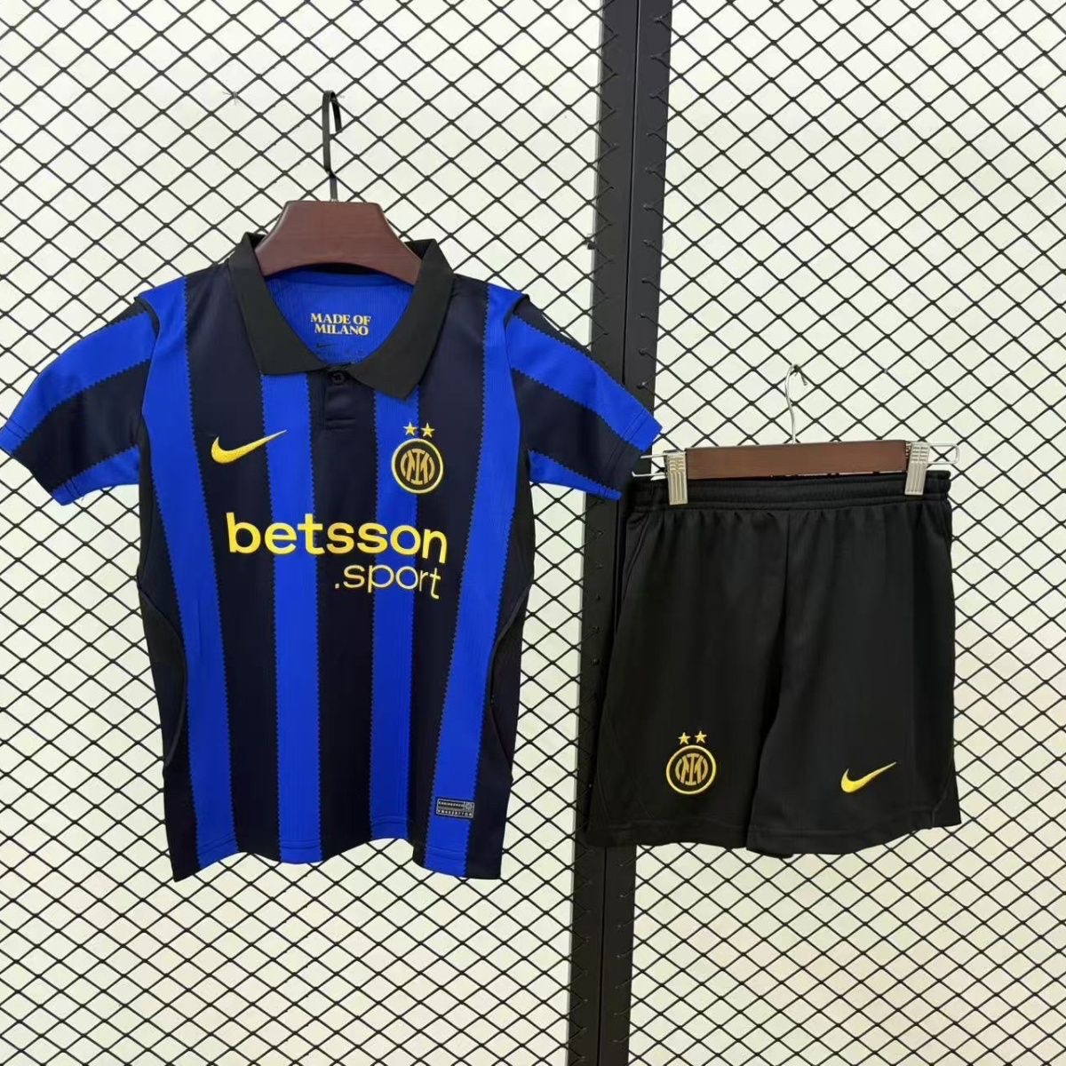 Inter Milan Soccer Jersey Home Kids Kit Jersey+Shorts 2026/27 - sinoshirt