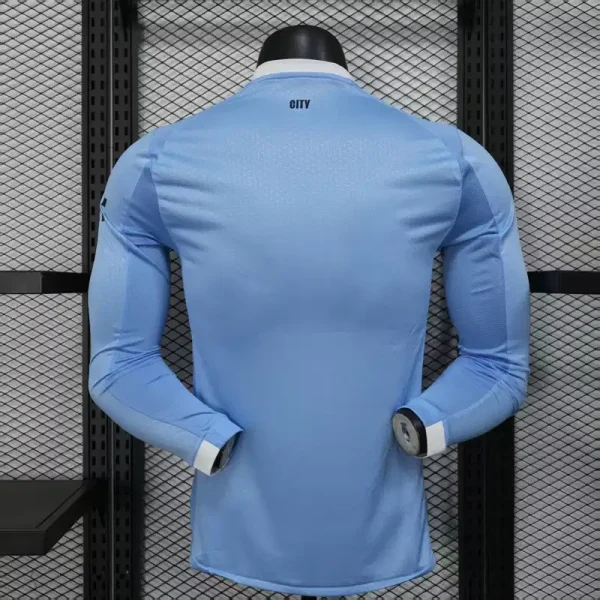 Manchester City Authentic Home Long Sleeve Football Jersey Shirt 2025/26 - sinoshirt