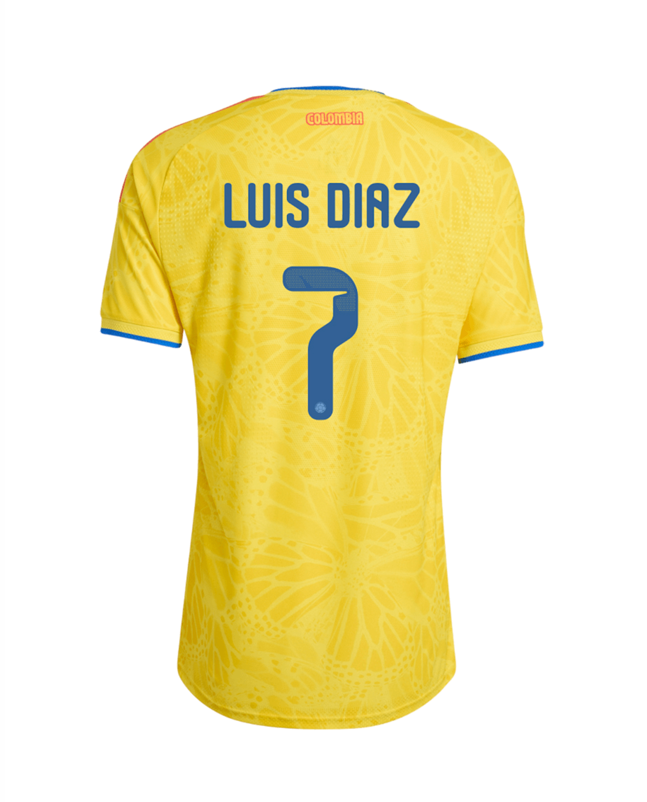 LUIS DíAZ #7 Colombia Authentic Soccer Jersey Home Shirt World Cup 2026 - sinoshirt