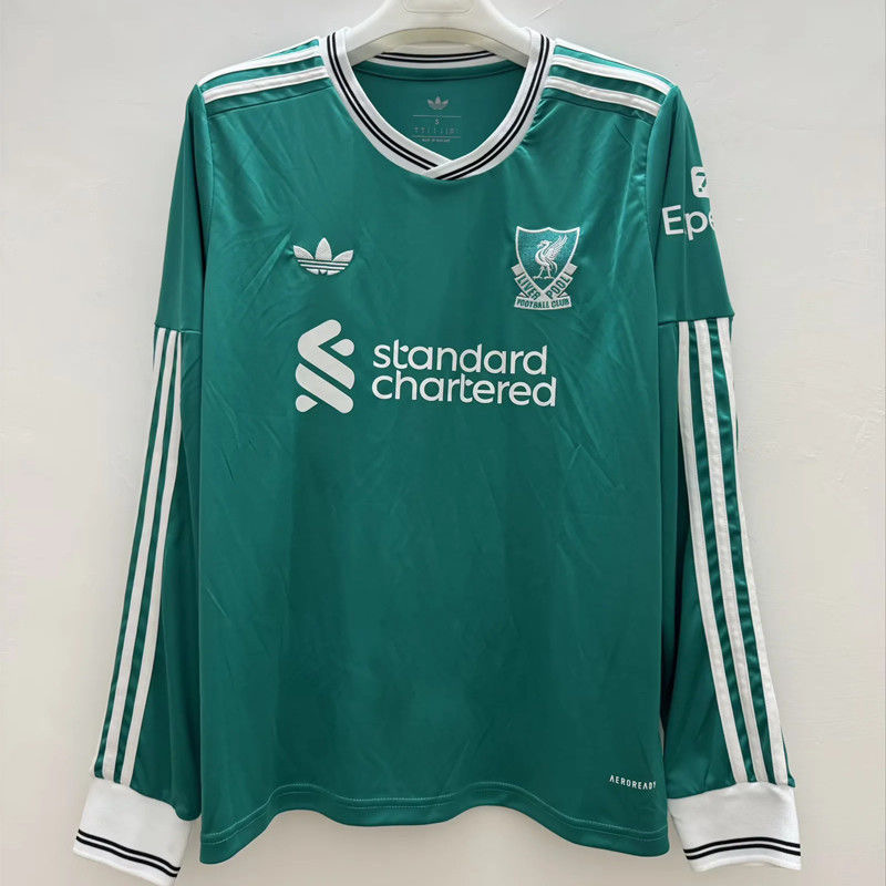 Liverpool Football Jersey Third Away Long Sleeve Custom Shirt 2025/26 - sinoshirt