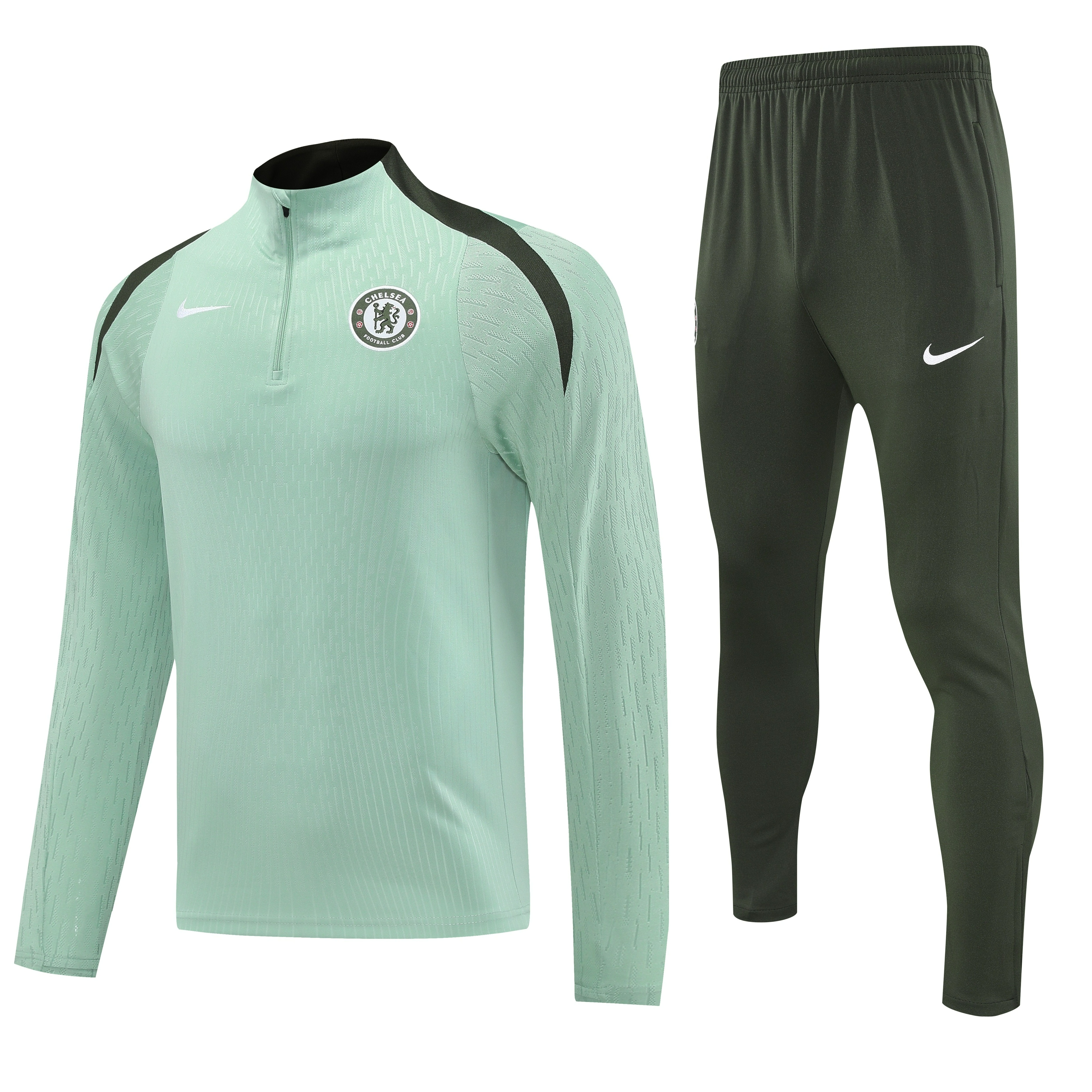 Chelsea Authentic Training Kit (Sweatshirt+Pants) Light Green 2025/26 - Player Version - sinoshirt