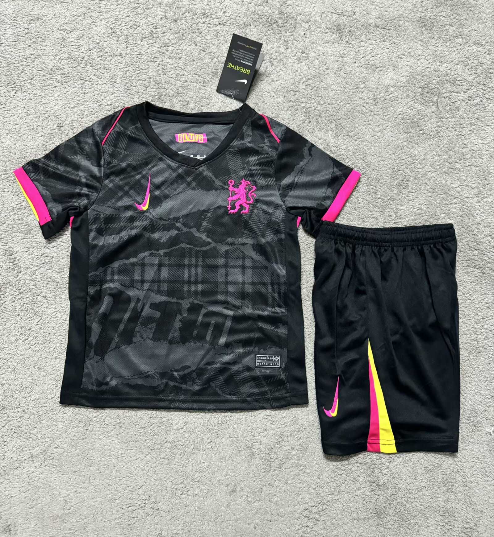 Chelsea Football Jersey Third Away Kids Kit Jersey+Shorts 2024/25 - sinoshirt