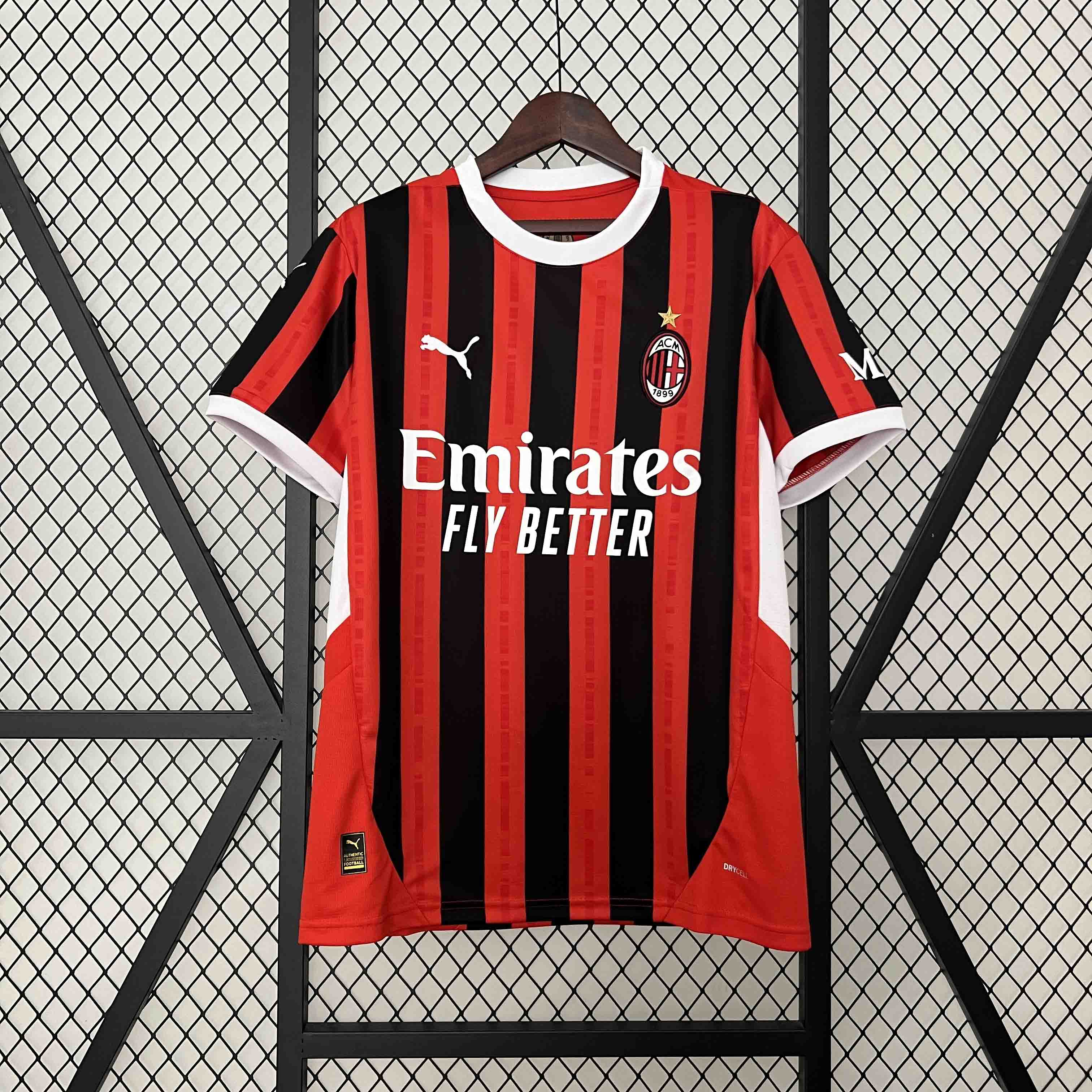 AC Milan Soccer Jersey Home Custom Shirt 2024/25 - sinoshirt