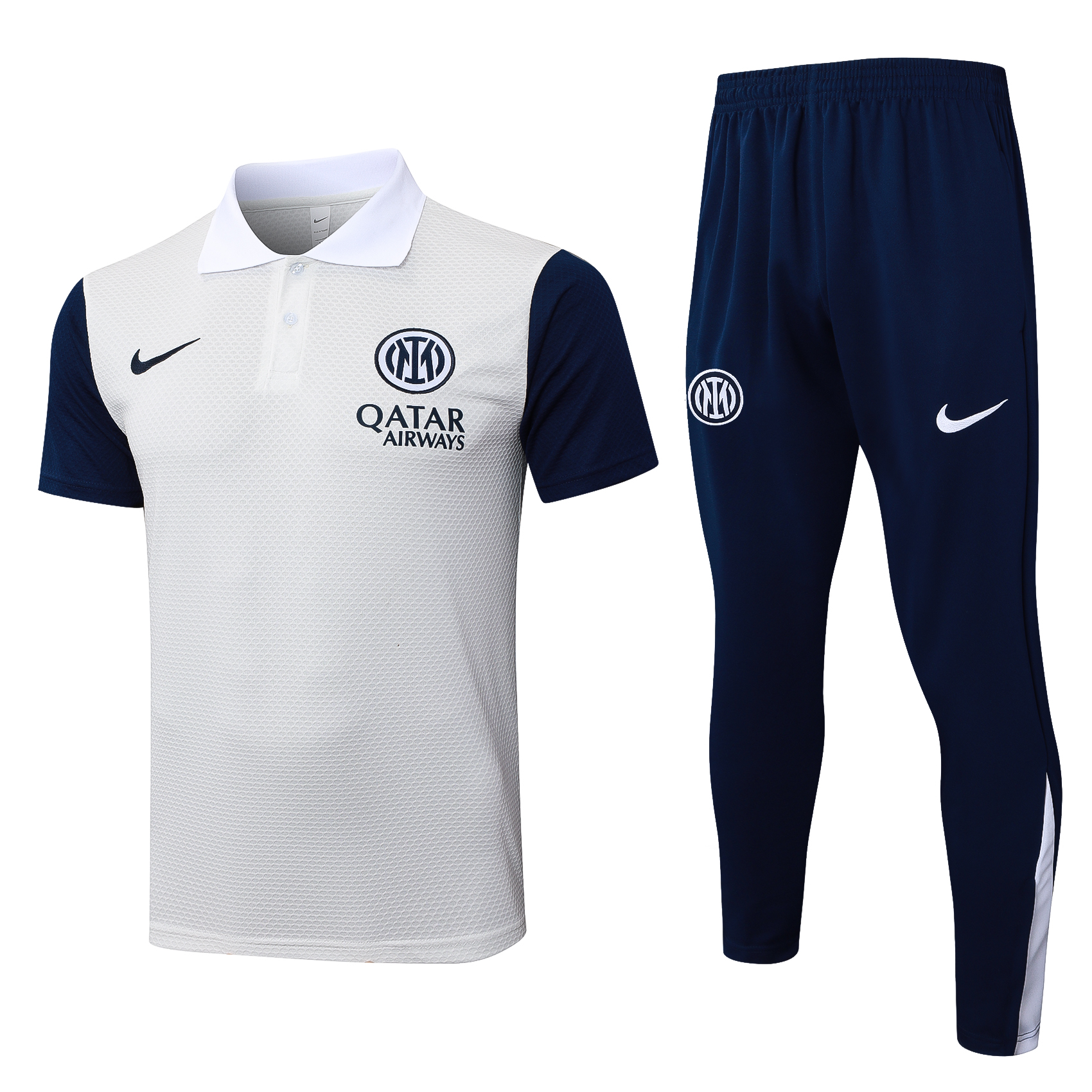 Inter Milan Training Kit (Polo+Pants) Off-White 2025/26 - sinoshirt