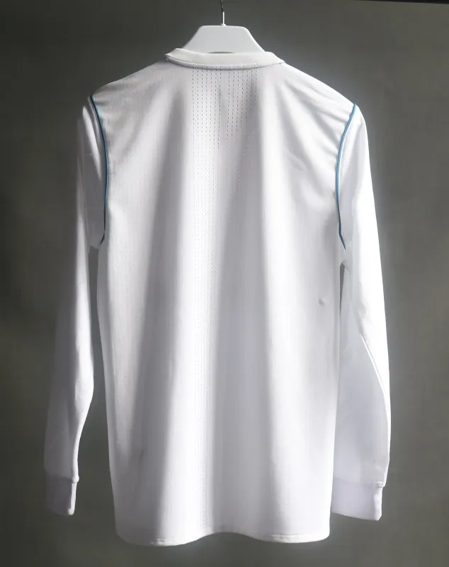 Real Madrid Authentic Retro Jersey Home Long Sleeve Soccer Shirt 2017/18 - sinoshirt