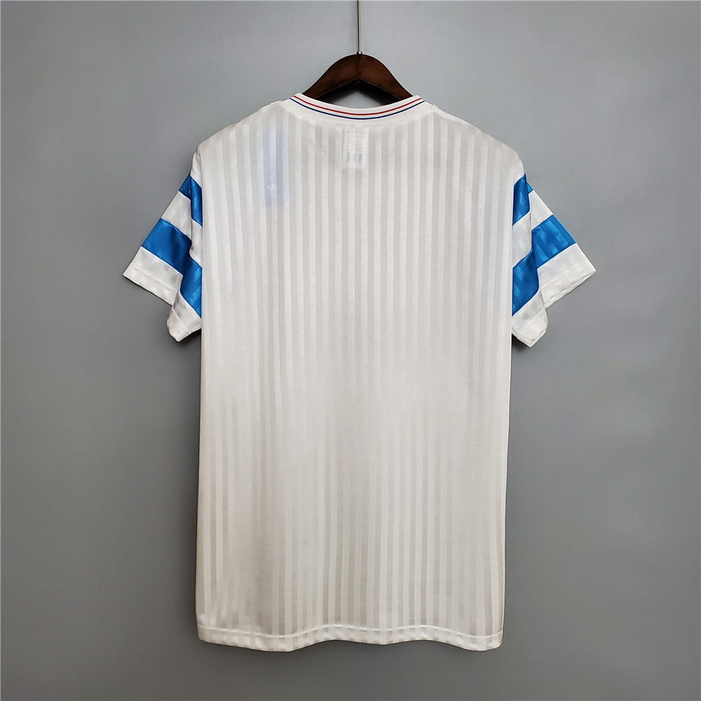 Marseille Retro Soccer Jersey Home Custom Shirt 1989-91 - sinoshirt