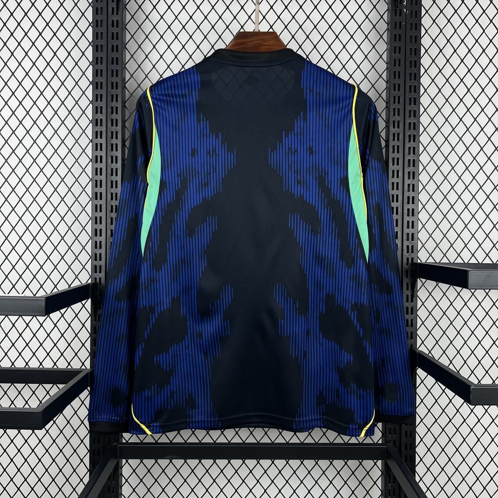Brazil Soccer Jersey Away Long Sleeve Custom Shirt World Cup 2026 - sinoshirt
