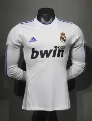 Real Madrid Authentic Retro Jersey Home Long Sleeve Soccer Shirt 2010/11 - sinoshirt