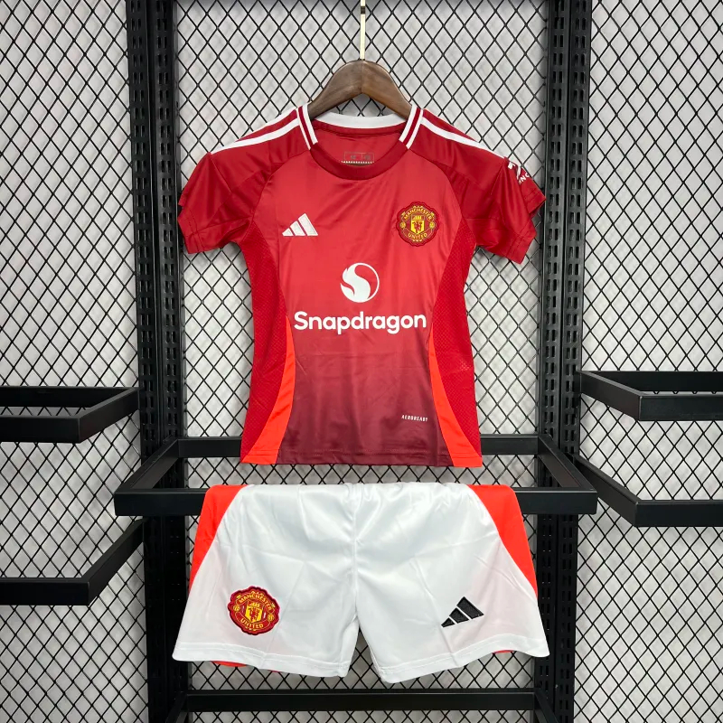 Manchester United Home Kids Kit Jersey+Shorts 2024/25 - sinoshirt