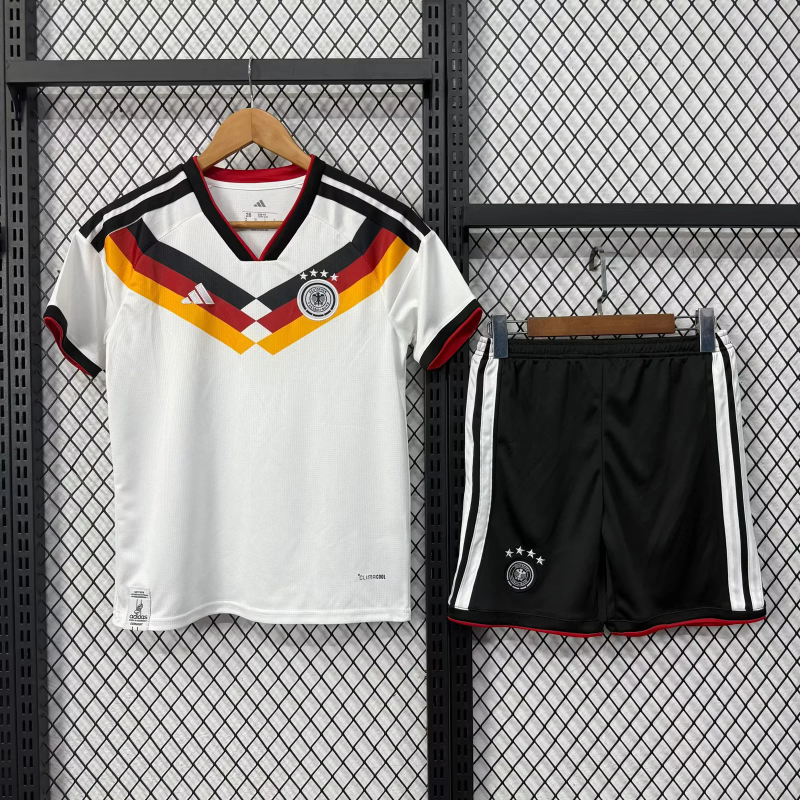 Germany Home Football Uniform Kids Kit Jersey+Shorts World Cup 2026 - sinoshirt