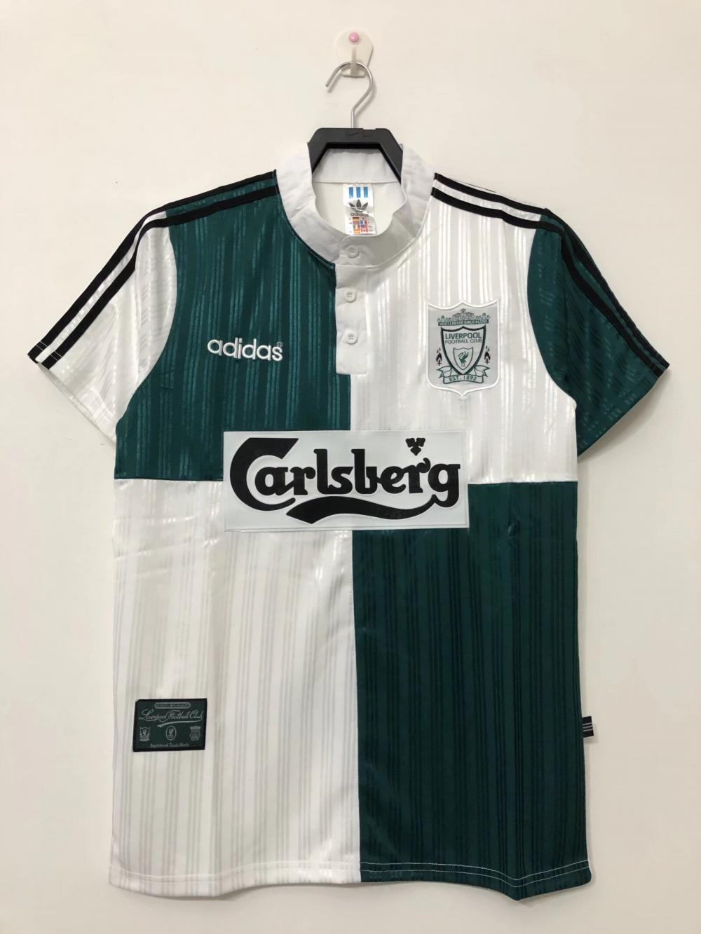 Liverpool Retro Football Jersey Away Custom Shirt 1995/96 - sinoshirt