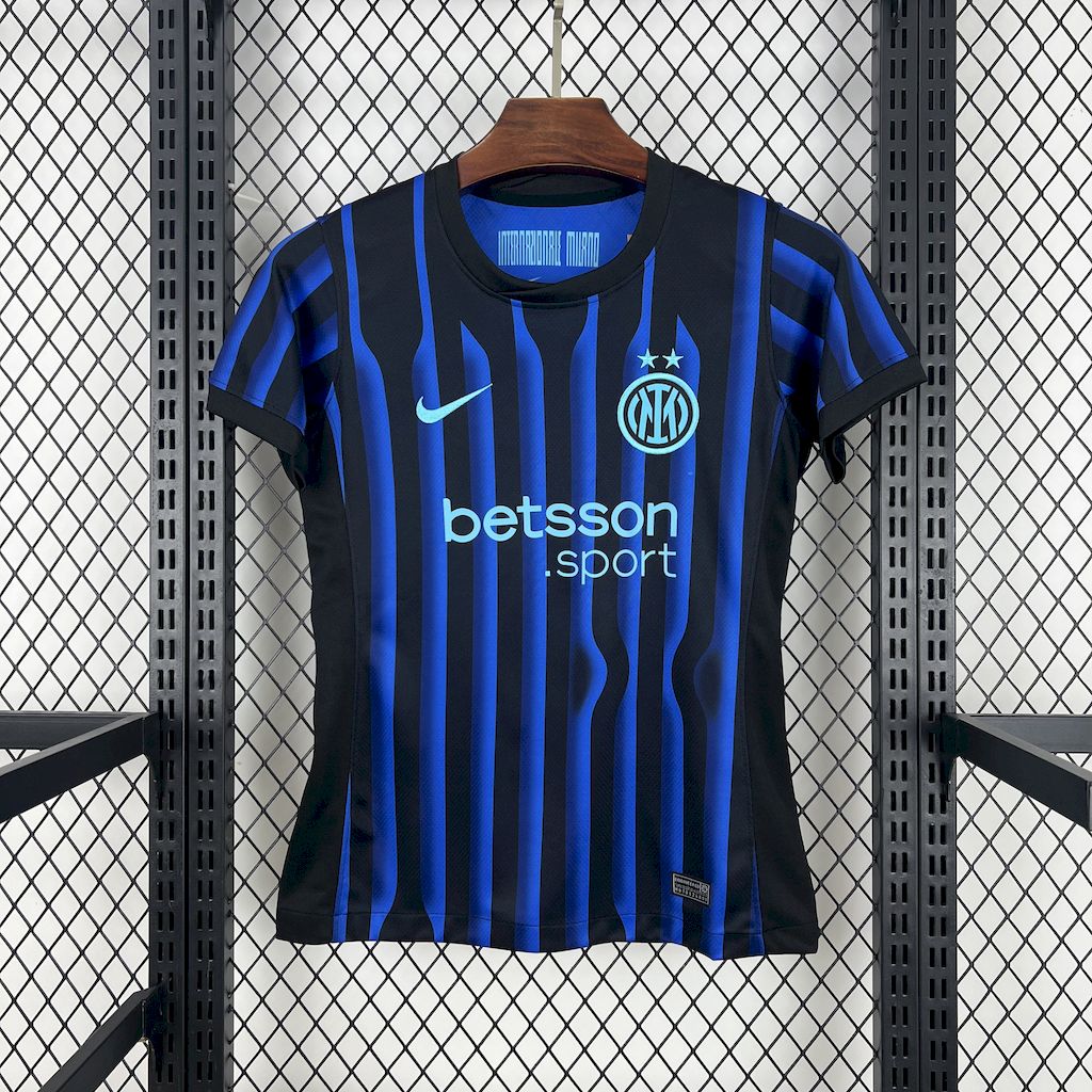 Inter Milan Soccer Jersey Home Women's Custom Shirt 2025/26 - sinoshirt
