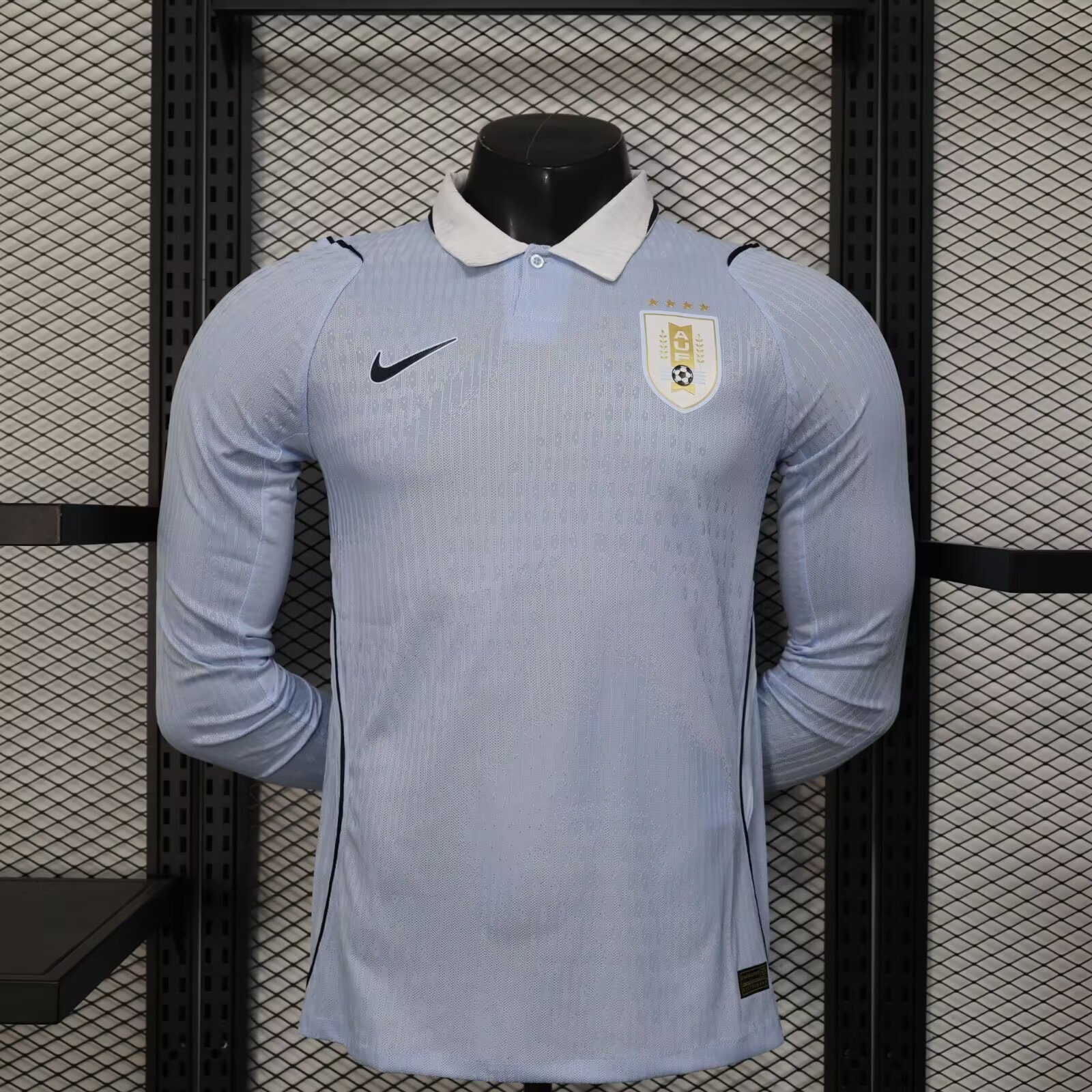 Uruguay Authentic Soccer Jersey Home Long Sleeve Shirt World Cup 2026 - sinoshirt